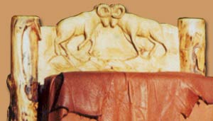 Horn Mountain Living - Rams Chair back Carving