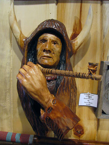 Horn Mountain Living - Carved Wood Sculpture